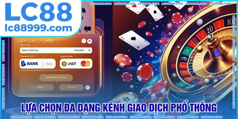 Lựa chọn đa dạng kênh giao dịch phổ thông Lựa chọn đa dạng kênh giao dịch phổ thông