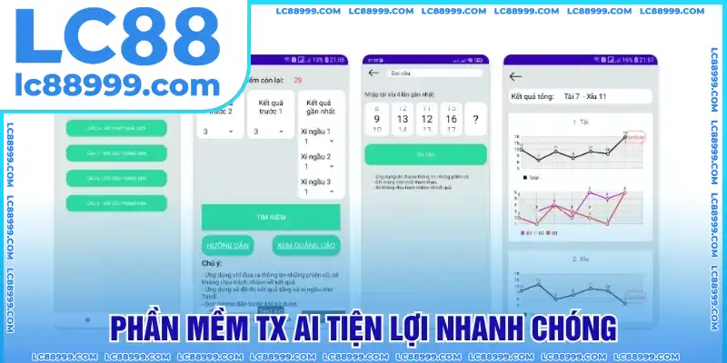 Phần mềm TX AI tiện lợi nhanh chóng